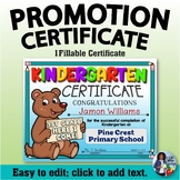 Promotion Certificate -Kindergarten