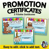 Promotion Certificate Set K-2