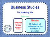 Promotion - The Marketing Mix - The 4 P's - PPT & Workshee