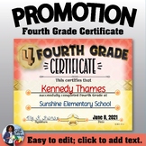 Promotion Certificate: Fourth Grade