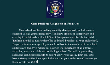 Preview of Promotional Class President