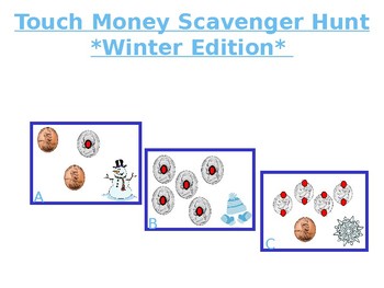 Preview of Prompt Support Money Scavenger Hunt **Winter Edition**