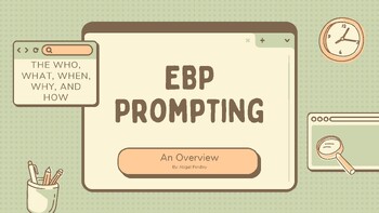 Preview of Prompting -- An EBP in ABA -- Presentation for PD