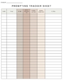 Prompting Tracker Sheet