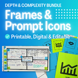 Prompts of Depth & Complexity Printable/Editable Frames & 