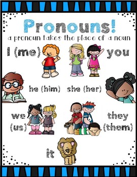 pronoun chart