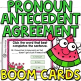 Pronoun-Antecedent Agreement Boom Cards (Digital Task Card