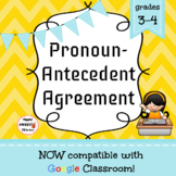 Pronoun-Antecedent Agreement Game/Sort Pack (INC. DIGITAL 