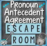 Pronoun Antecedent Agreement Review Escape Room