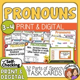 Pronouns Antecedent Agreement Task Cards | Print & Digital | Anchor Charts