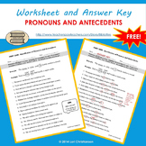 Pronoun-Antecedent Identification Worksheet