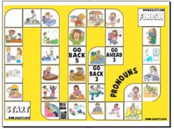 pronoun board game by eslcity teachers pay teachers