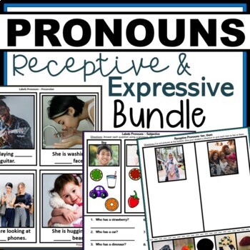 Preview of Pronouns Bundle for Speech Therapy