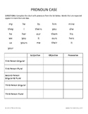 Pronoun Charts Worksheets & Teaching Resources | TpT