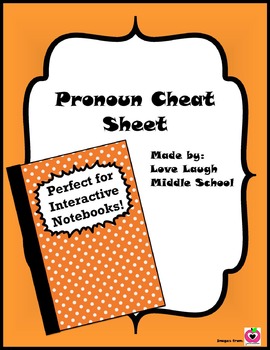 Preview of Pronoun Cheat Sheet