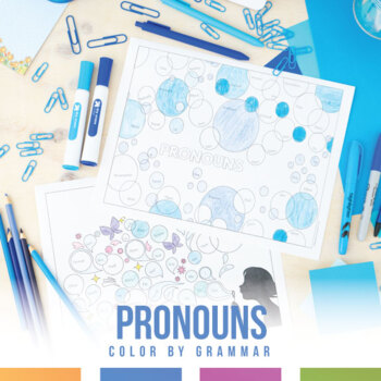 Preview of Pronoun Coloring Sheets Personal, Compound Personal, Indefinite, Demonstrative