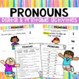 Pronoun Digital & Printable Activities | Google Slides™