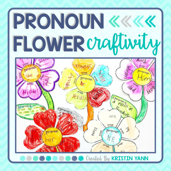 Preview of Pronoun Flower Craftivity