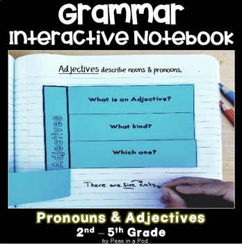 Preview of Pronoun Interactive Notebook | Adjectives Interactive Notebook