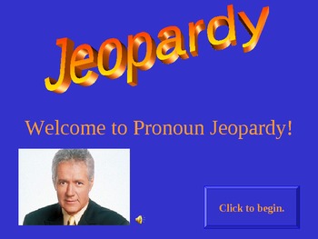 Preview of Pronoun Jeopardy