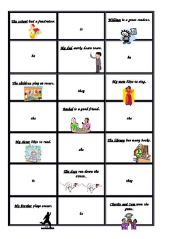 Preview of Pronoun Matching Game (he, she, it, they, we)