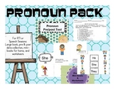 Pronoun Pack for Speech Therapy or RTI
