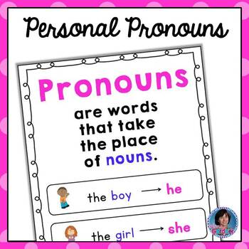 Preview of Personal Pronoun Activities: Identifying Pronouns He, She & They {Ideal for ESL}