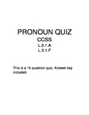 Pronoun Quiz