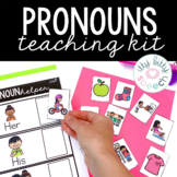 Pronoun Starter Kit - Activities for Speech Therapy (inclu