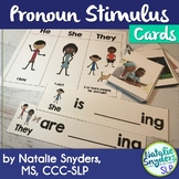 Pronoun Stimulus Cards for Speech Language Therapy