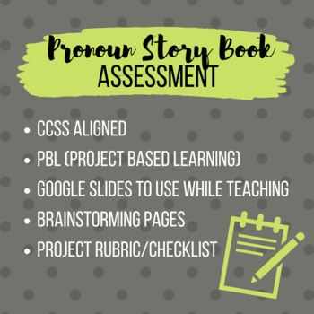 Preview of Pronoun Story Book Assessment (PBL)