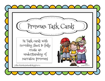 Preview of Pronoun Task Cards