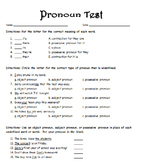 Pronoun Test