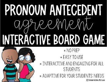 Preview of Pronoun and Antecedent Agreement Interactive Board Game