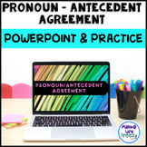 Pronoun and Antecedent Agreement PowerPoint and Practice G