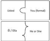 Pronoun and Verb Conjugation Puzzle Game