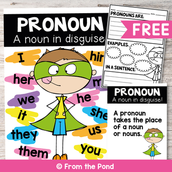 Preview of Pronouns Poster