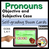 Pronouns BOOM Cards Objective or Subjective Digital ELAR P