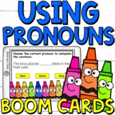 Using Pronouns Boom Cards  | Distance Learning