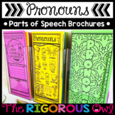 Pronouns Brochures - Parts of Speech & Grammar Activities