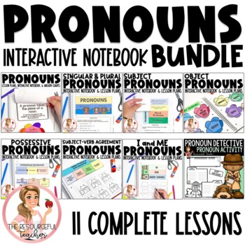 Preview of Pronouns Bundle | Interactive Notebooks, Lesson Plans, and Activities