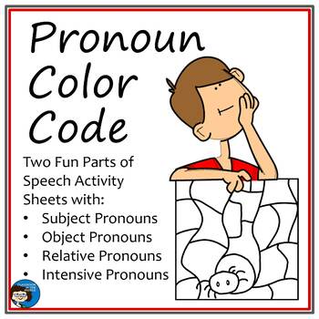Preview of Pronouns Color Code - Print and Easel Activities
