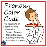 Pronouns Color Code - Print and Easel Activities