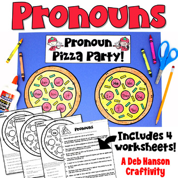 Preview of Pronouns Practice: Four Worksheets and a Craftivity