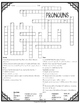 Pronouns Crossword by Bow Tie Guy and Wife Teachers Pay Teachers