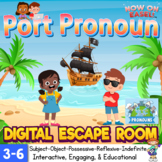 Pronouns Digital Escape Room for Grammar - ELA Resource - 