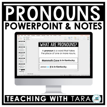 Preview of Pronouns | Editable PowerPoint and Scaffolded Notes