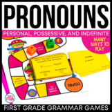 Pronouns Grammar Game | Personal Possessive Indefinite | L.1.1.D