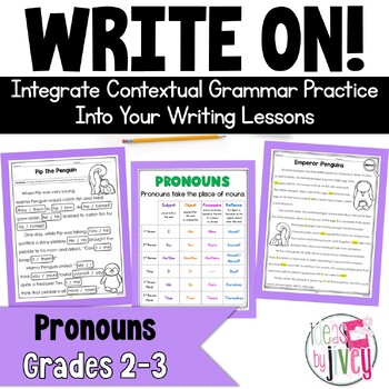 Preview of Pronouns- Grammar In Context Writing Lessons for 2nd / 3rd Grade