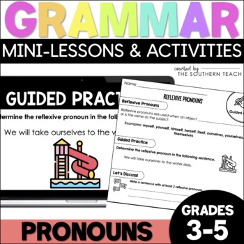 Preview of Pronouns Mini-Lesson and Grammar Activities for Grades 3-5